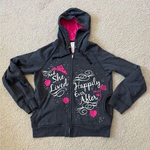 Disney Store “And She Lived Happily Ever After” Full Zip Women’s Hoodie